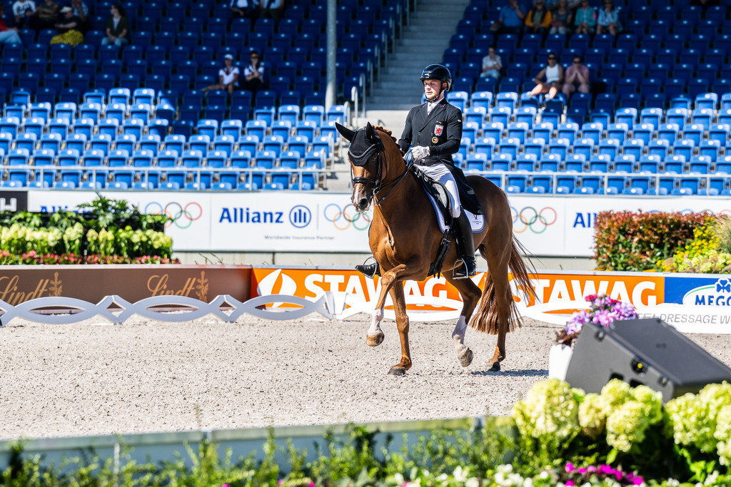 FEI World Championships | Nicolas Wagner Ehlinger (LUX) and Quater Back Junior during the Grand Prix de Dressage at Aachen 2026 - FEI World Championships - Realisiert mit Pictrs.com