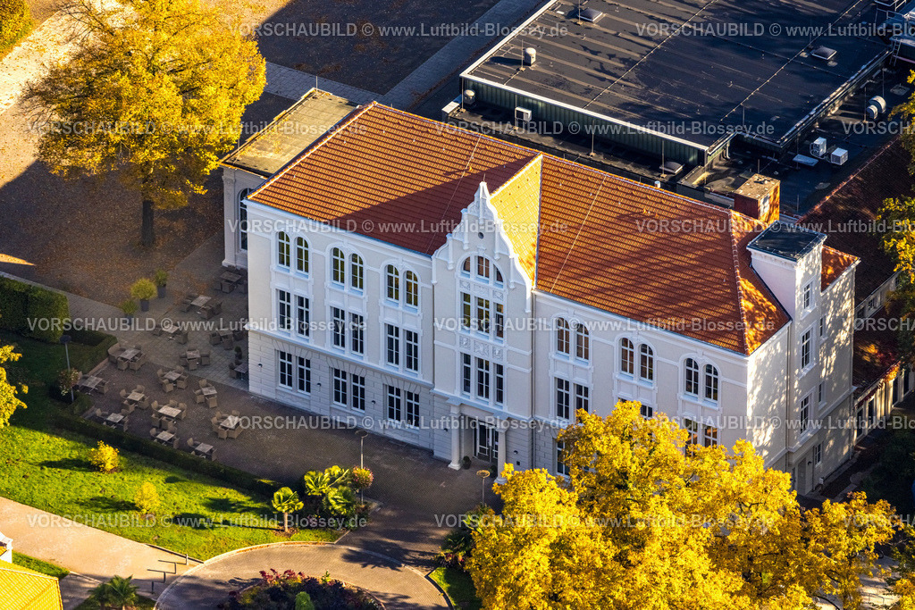 Hamm241007292 | Luftbild, Kurhaus Bad Hamm und herbstliche Bäume, Mitte, Hamm, Ruhrgebiet, Nordrhein-Westfalen, Deutschland