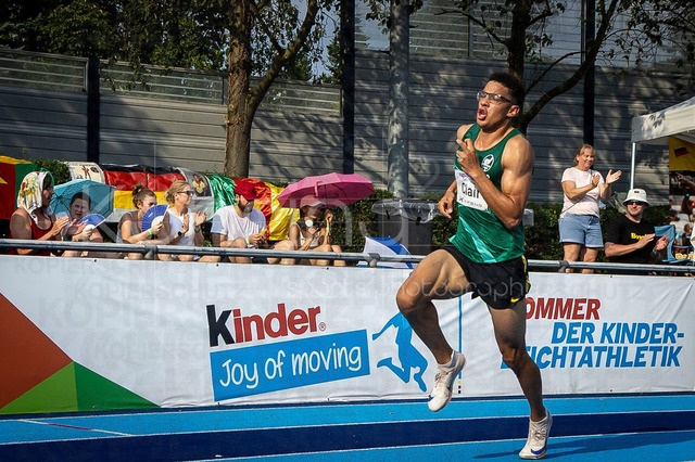 Multisport Event; Ratingen, 27.06.2026 | RATINGEN, GERMANY - JUNE 27, 2026 : Leon-Joel Clair (GER / Germany) competing over 400m during the Multisport Event at Stadion Ratingen on June 27, 2026 in Ratingen, Germany.