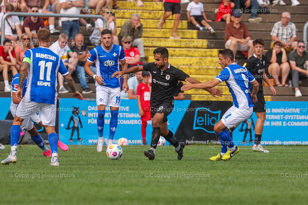 Giessen_Darmstadt (274) | 16.07.2023; Testspiel; Waldstadion Gießen; FC Gießen - SV Darmstadt 98; Ergebnis: 2:0 (0:0)