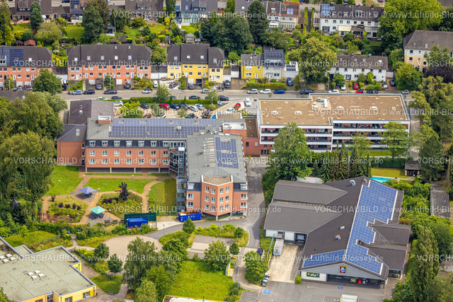 Muelheim240703062 | Luftbild, Aldi Supermarkt, Haus Kuhlendahl - Mülheimer Seniorendienste gGmbH, Holthausen - West, Mülheim an der Ruhr, Ruhrgebiet, Nordrhein-Westfalen, Deutschland