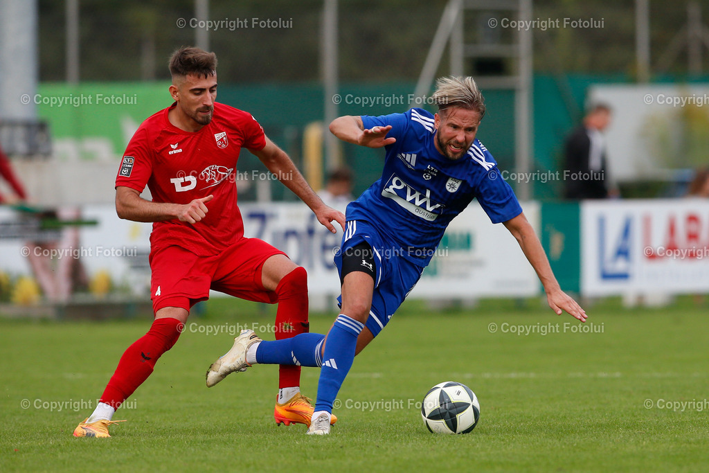 A_LUI_13092025_29 | SPORT FUSSBALL LT1 OOE LIGA ASKOE OEDT 1B-UNION EDELWEIß LINZ 13.09.2025 IM BILD: JOVAN PETROVIC (OEDT1B) UND SIMON ABRAHAM (EDLWEIßLINZ) FOTO:FOTOLUI