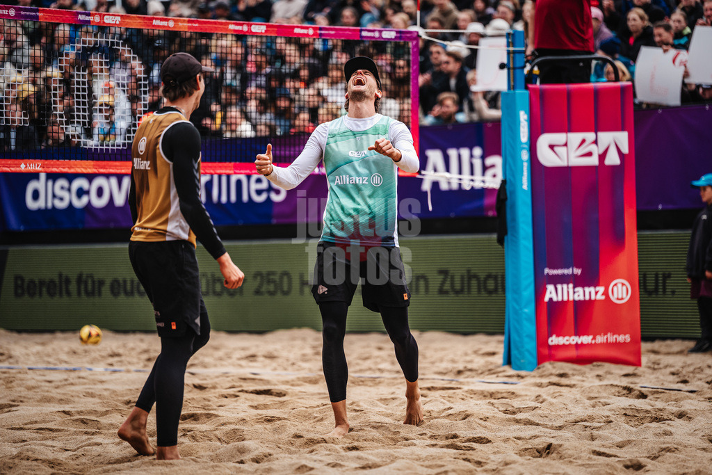 Beachvolleyball | Männer | Allianz German Beach Tour 2026 | Tourstop Düsseldorf | 17.05.2026 | v.l. Lukas Pfretzschner und Paul Henning