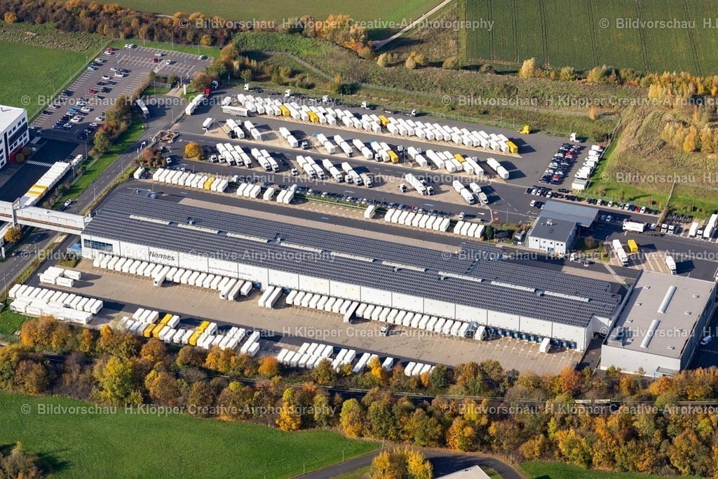 Luftbilder Hückelhoven-7509 | Luftbildfotografie Lagerhallen und Speditionsgebäude " Hermes PaketShop " an der Porschestraße in Hückelhoven im Bundesland Nordrhein-Westfalen, Deutschland - Realisiert mit Pictrs.com