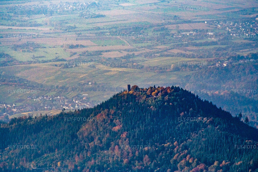 Luftbild: YBURG von Osten im Ortsteil Neuweier in Baden-Baden im Bundesland Baden-Württemberg in Deutschland. Foto: IMG_13981.jpg vom 11.10.2008 durch Werner Riehm/FLY-FOTO.de