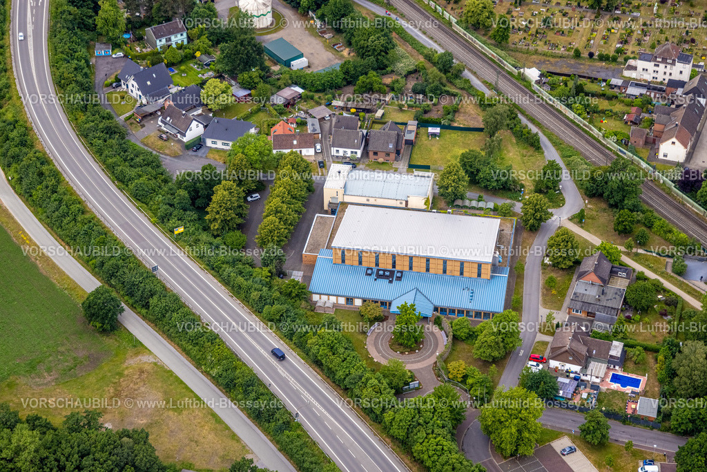 Haltern220604334 | Luftbild, Seestadthalle Haltern, Haltern-Stadt, Haltern am See, Ruhrgebiet, Nordrhein-Westfalen, Deutschland