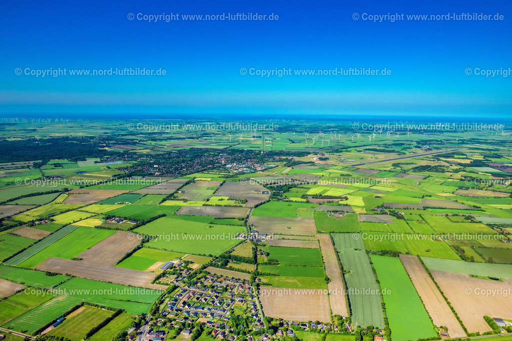 Leck_ELS_7996100623 | LECK 10.06.2023 Ortsansicht der Straßen und Häuser der Wohngebiete in Leck im Bundesland Schleswig-Holstein, Deutschland. // Town View of the streets and houses of the residential areas in Leck in the state Schleswig-Holstein, Germany. Foto: Martin Elsen