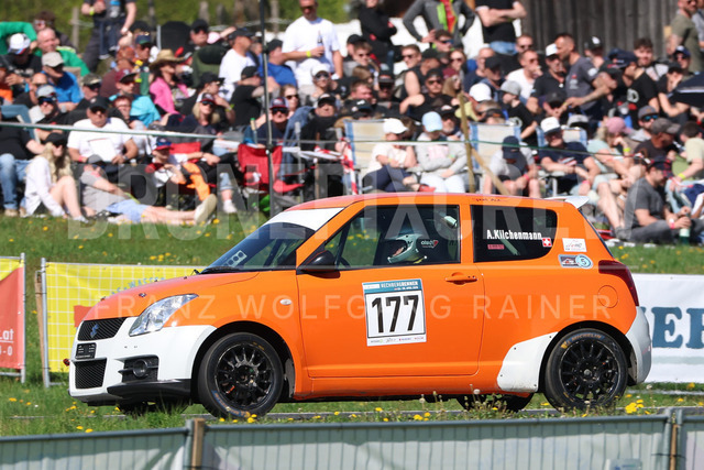 FIA European Hill Climb Championship – Rechberg 2026 | FIA European Hill Climb Championship at Rechberg, held from 24 to 26 April 2026 near Tulwitz, Styria, Austria. The image shows Alphonse KILCHENMANN (SUI) Suzuki Swift Sport.