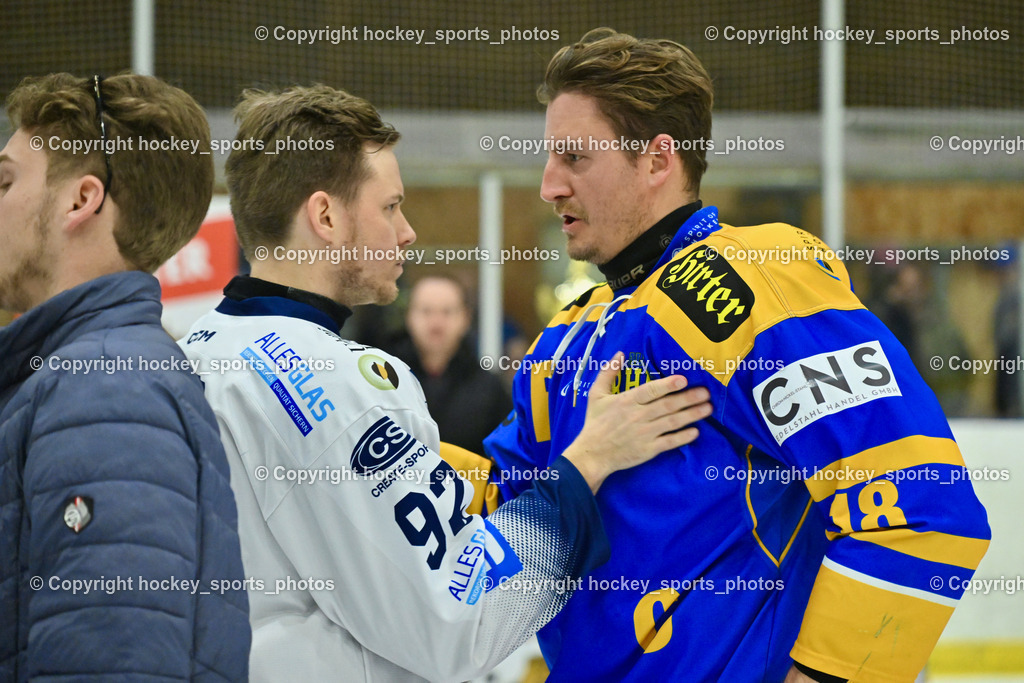 ESC Sparkasse Steindorf Meister 2025/26 | #92 Ratz Patrick ESC Steindorf, #18 Isopp Maximilian Oliver EHC Althofen, ESC Sparkasse Steindorf Meister 2025/26, ESC Sparkasse Steindorf Meister 2025/26 am 08.03.2026 in Althofen (Stadthalle Althofen), Austria, (Photo by Bernd Stefan)