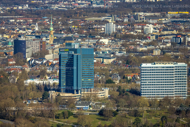 Dortmund250300696 | Luftbild, Westnetz Hochhaus und Bürotower Florian 11, Sankt Reinoldikirche, Ruhrallee, Dortmund, Ruhrgebiet, Nordrhein-Westfalen, Deutschland
