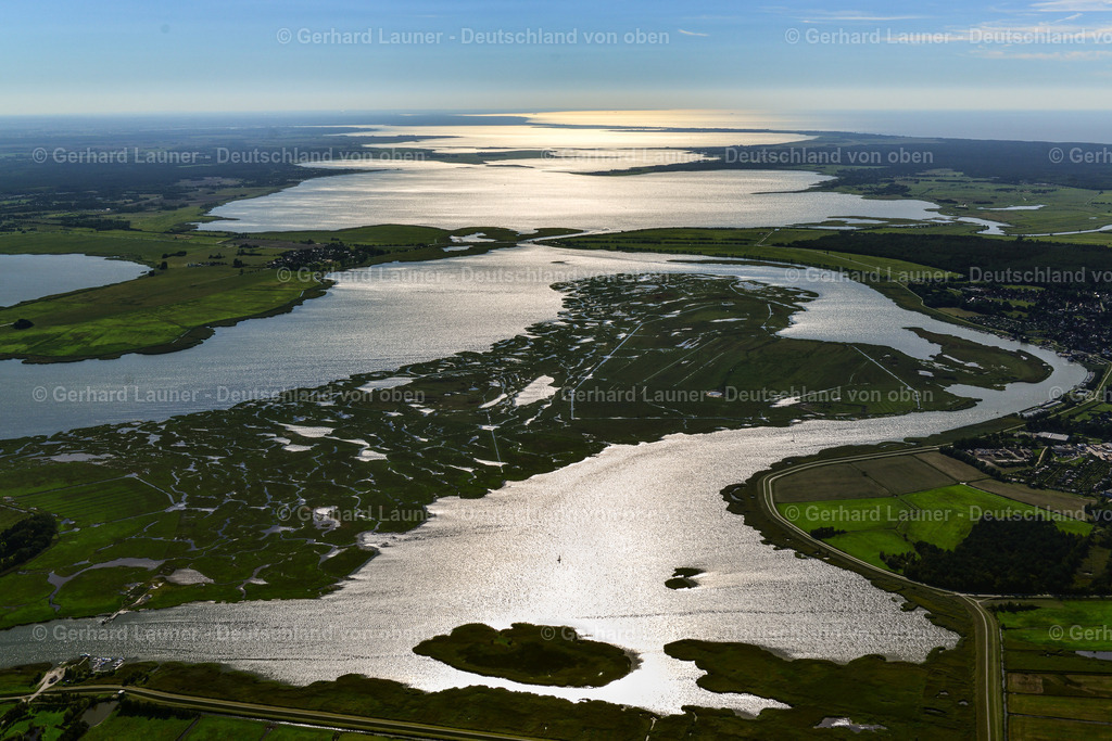 3638220 | Insel Große Kirr im Nationalpark Vorpommersche Boddenlandschaft, ZINGST 25.08.2016 Salzgrasland- Insel und Vogelschutz- Gebiet in Zingst an der Ostseeküste im Bundesland Mecklenburg-Vorpommern, Deutschland.