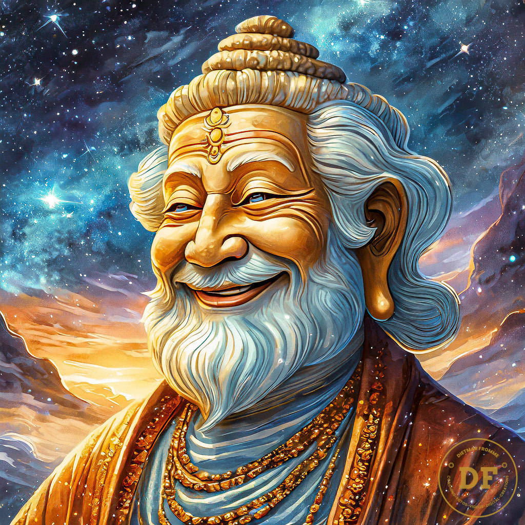 20250326-M-9-Lächelnder Yogi Opi - Smiling Yogi Grandfather | Geschenke, Wandbilder und Accessoires mit Motiven aus Dresden und anderen schönen Orten zur Verschönerung Deines zu Hauses und zum verschenken gewünscht? Wähle Deine Lieblingsbild auf dem Produkt Deiner Wahl. 