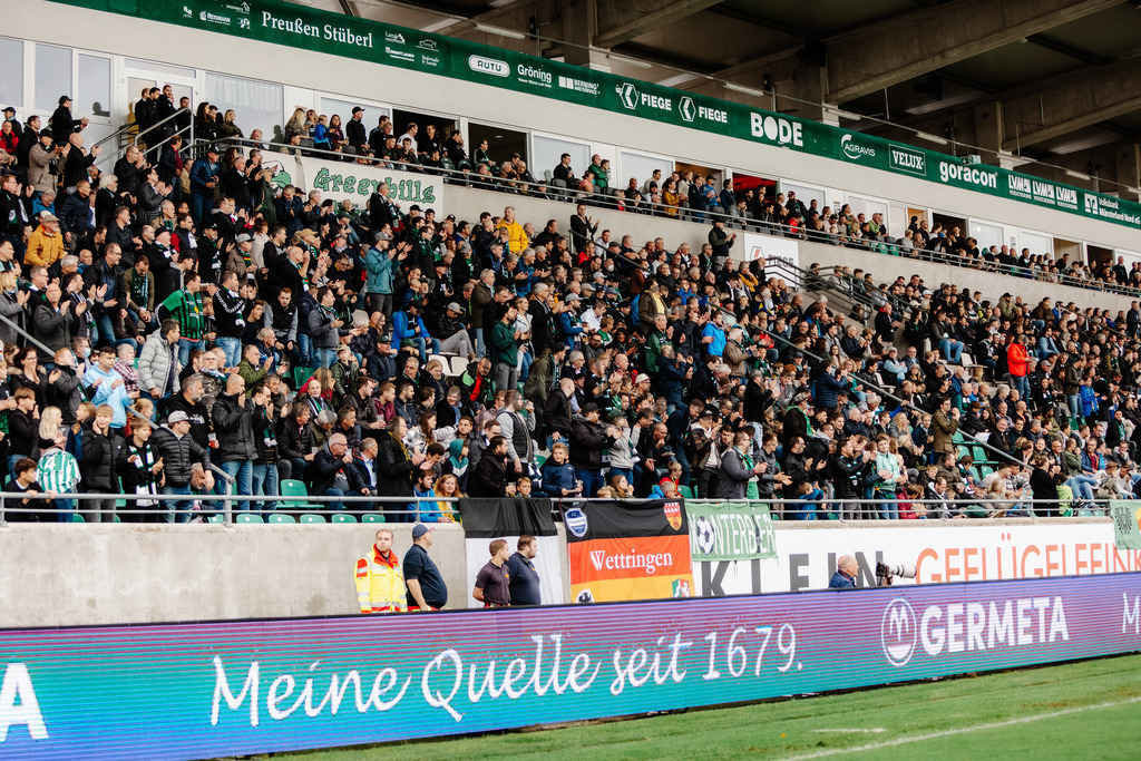 Regionalliga West, Saison 2022/2023, 13. Spieltag: SC Preußen Münster - 1. FC Düren | Regionalliga West, Saison 2022/2023, 13. Spieltag: SC Preußen Münster - 1. FC Düren am 22.10.2022 in Münster (Preußenstadion), Deutschland, Foto: sportfotografie.ms | Markus Paletta - Realisiert mit Pictrs.com