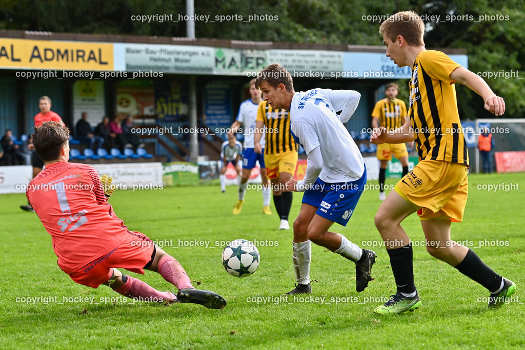 SK Treibach Juniors vs. SC Reichenau 17.9.2022 | #1 Samuel Friedrich Marktl, #7 Samuel Mario Lauhard, #5 Paul Lackner