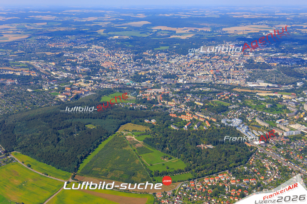Die Luftaufnahme Kleinfriesen - Plauen wurde vom UL-Flugzeug (keine Drohne) aus fotografiert.Hohe Druck- Auflösung-die Geschenkidee!