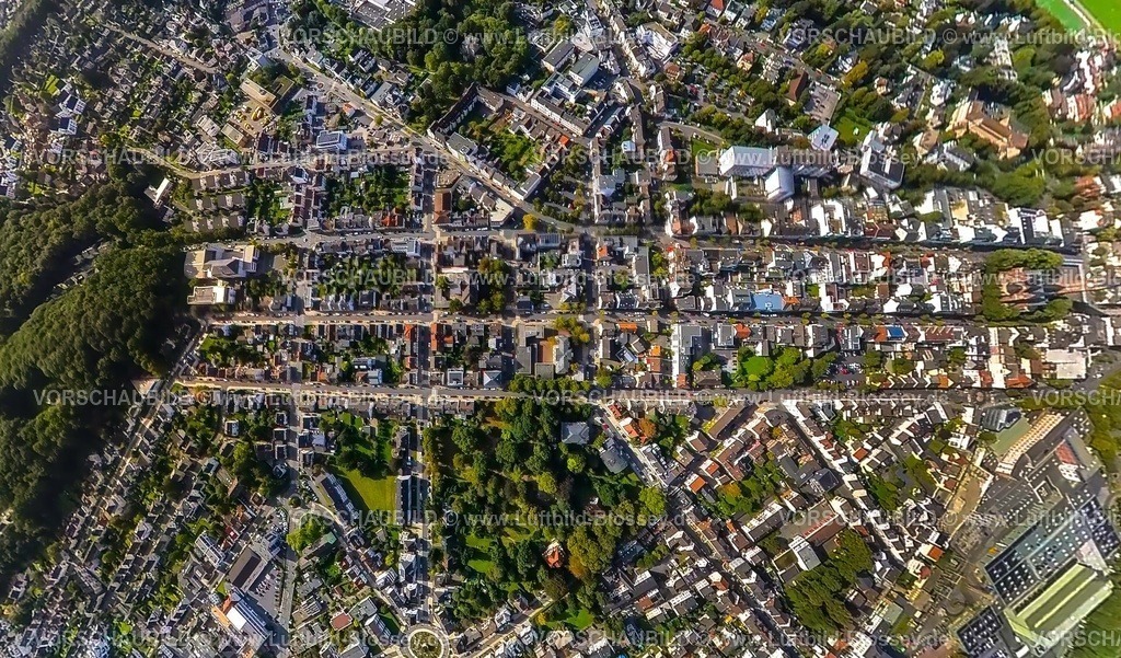 Arnsberg230990207NeheimMitte | Luftbild, Ortsansicht Neheim, Stadtmitte City, Engelbertstraße und Schobbostraße, Erdkugel, Fisheye Aufnahme, Fischaugen Aufnahme, 360 Grad Aufnahme, tiny world, Neheim, Arnsberg, Sauerland, Nordrhein-Westfalen, Deutschland