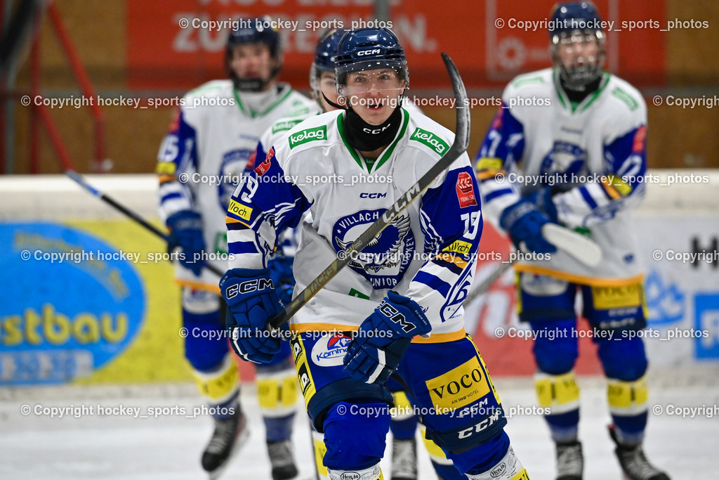 MET PHOTOVOLTAIK HORNETS SPITTAL vs. EC VSV juniors U20  | #19 Wadel Marcel EC VSV juniors U20, MET PHOTOVOLTAIK HORNETS SPITTAL vs. EC VSV juniors U20 , MET PHOTOVOLTAIK HORNETS SPITTAL vs. EC VSV juniors U20  am 05.11.2024 in Spittal an der Drau (Goldeck Stadion), Austria, (Photo by Bernd Stefan)