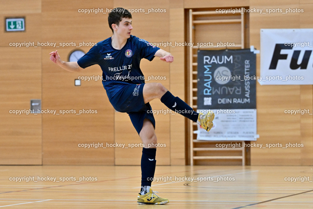 LPSV-Kärnten vs. FUTSAL versli.at Klagenfurt | #5 Pascal Leon Bidmon LPSV-Kärnten, LPSV-Kärnten vs. FUTSAL versli.at Klagenfurt, LPSV-Kärnten vs. FUTSAL versli.at Klagenfurt am 01.02.2026 in Villach (Ballspielhalle St. Martin), Austria, (Photo by Bernd Stefan)