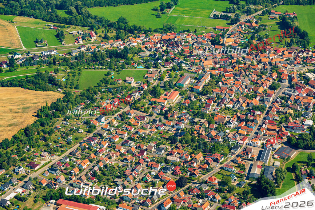 Walldorf Meiningen Bild- Das Luftbild wurde 2025 vom UL-Flugzeug heraus erstellt ( keine Drohne bzw. Drohnenaufnahme ) - Hochauflösende Luftaufnahme -Nicht vergleichbar mit Google Maps oder Satelittenbilder- Die Geschenkidee !Mit Lizenz und Bildrechte bestellbar - CC