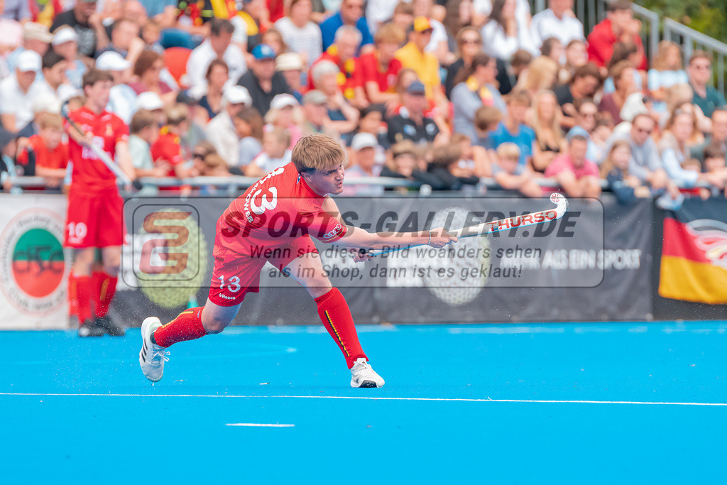 HK_20230716_102819 | Euro Hockey MU18 Boys Finale Belgium vs Germany Championship Girls &amp; Boys am 16.7.2023 CHTC , Krefeld ,