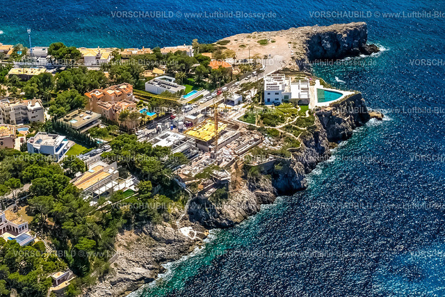 Mallorca230400235SantaPonsa-2 | Luftbild, Neubaugebiet an Felsenküste Mirador de les Malgrats, CalviaÂ , Balearen, Mallorca, Balearische Inseln, Spanien