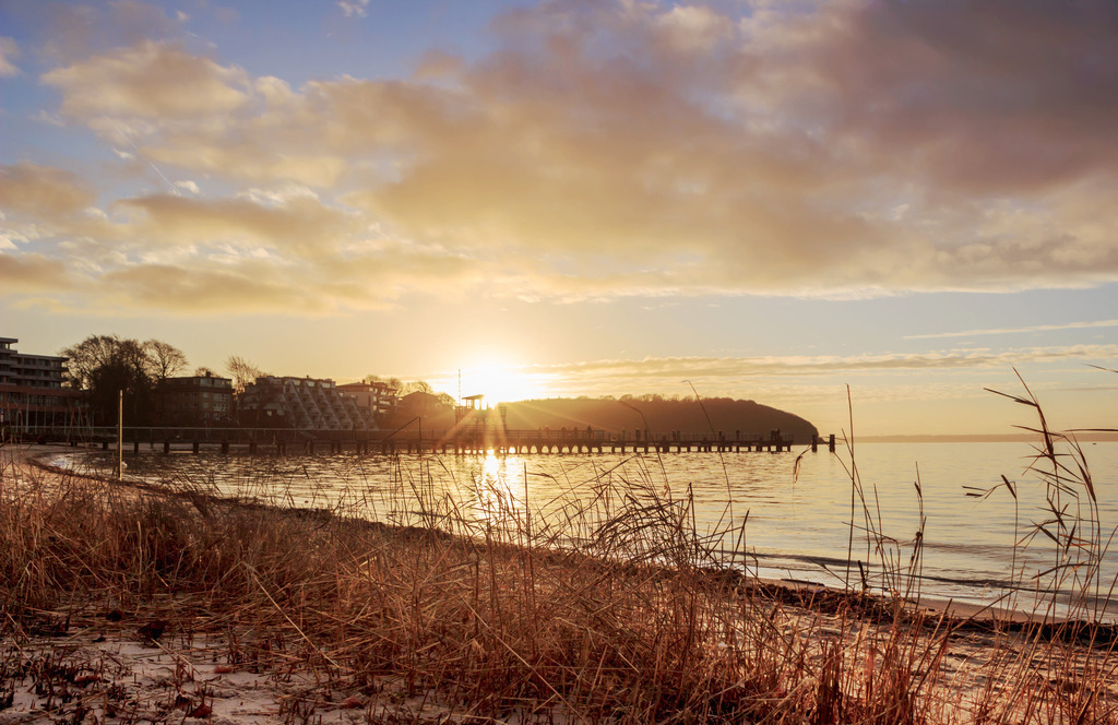 Strand in Glücksburg | Sonnenuntergang in Glücksburg - Realisiert mit Pictrs.com
