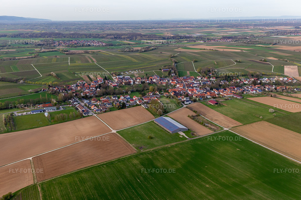 Luftbild:  in Dierbach im Bundesland Rheinland-Pfalz in Deutschland. – Foto: IMG_131218.jpg vom 12.04.2022 durch Werner Riehm/FLY-FOTO.de – Auflösung des Originals: 5472 x 3648 px – Gemeinde Dierbach