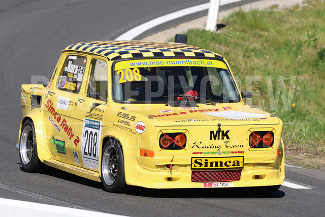 FIA European Hill Climb Championship – Rechberg 2026    | FIA European Hill Climb Championship at Rechberg, held from 24 to 26 April 2026 near Tulwitz, Styria, Austria. The image shows Walter KURZ (AUT) Simca 1000 Rally 2.     