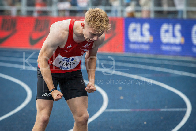 Deutsche Leichtathletik-Meisterschaften; Bochum-Wattenscheid, 26.07.2026 | Silber und EM Norm über 400m für Thorben Finke (SV Sigiltra Sögel); Deutsche Leichtathletik-Meisterschaften am 26.07.2026 im Lorheide-Stadion, Bochum-Wattenscheid (Nordrhein-Westfalen).