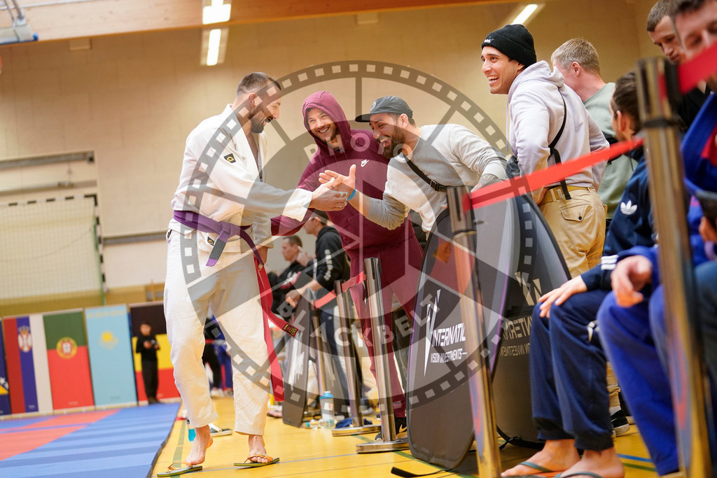 20240203PBB07214 | Fighters compete during the Brazilian Jiu-Jitsu Championship of the AJP Tour in Maintal by Frankfurt am Main, Germany, on February 2, 2024.