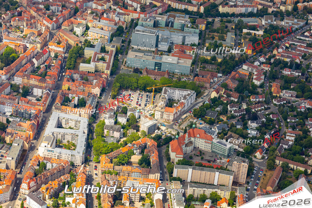 aktuelles Luftbild von  Nuernberg-heimerichstrasse - Luftaufnahme wurde 2019 von https://frankenair.de mittels Flugzeug (keine Drohne) erstellt.