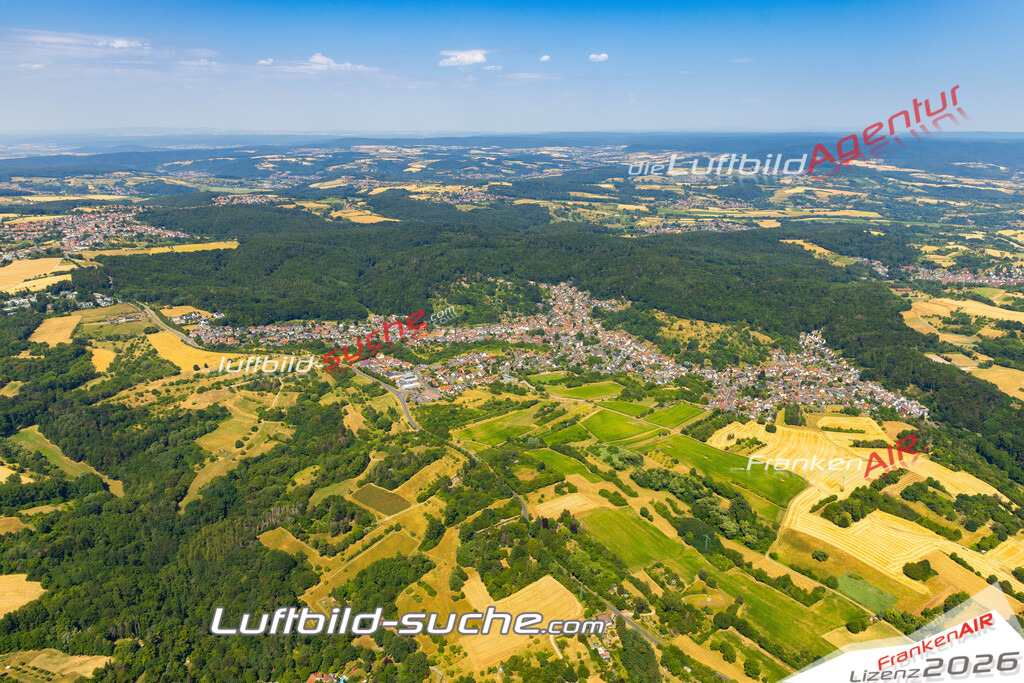 Das Luftbild zeigt :  Glattbach - Die Luftaufnahme wurde 2023 vom UL-Flugzeug aus erstellt ( keine Drohne ) - Hochauflösende Luftaufnahme - Für grossformatige Ausdrucke geeignet. Die Geschenkidee !Mit Lizenz und Bildrechte bestellbar