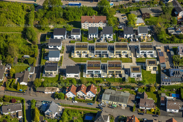 Wetter240503681 | Luftbild, Neubau Wohnsiedlung Sonnenfeld, Schmandbruch, Wetter, Ruhrgebiet, Nordrhein-Westfalen, Deutschland