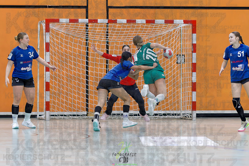 Jugenbundesliga wJB; HSG Kleenheim/Langgöns - SG Kappelwindeck/Steinbach | Jugenbundesliga wJB; HSG Kleenheim/Langgöns - SG Kappelwindeck/Steinbach am 23.11.2025 in Oberkleen (Weidig-Halle)Photo © 2025 - Jörg Heinrich - Realisiert mit Pictrs.com