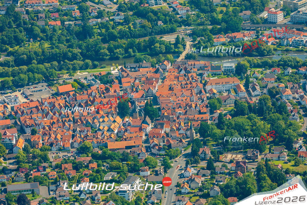 Luftbild der Stadt Melsungen - Die Luftaufnahme wurde 2025 vom UL-Flugzeug heraus erstellt ( keine Drohne ) - Hochauflösende Luftaufnahme - für professionelle Ausdrucke geeignet. Die Geschenkidee !Hier alle&nbsp;Infos zur Lizenzierung der LuftaufnahmeWir fliegen auch dieses Jahr wieder in Ihre Region um Luftbilder zu erstellen.- Luftbild anfragen