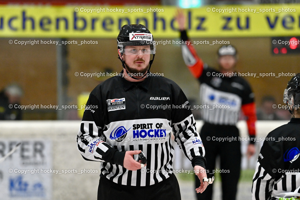 EC Spittal Hornets vs. USC Piraten Velden 7.2.2024 | Wucherer Gerald Referee