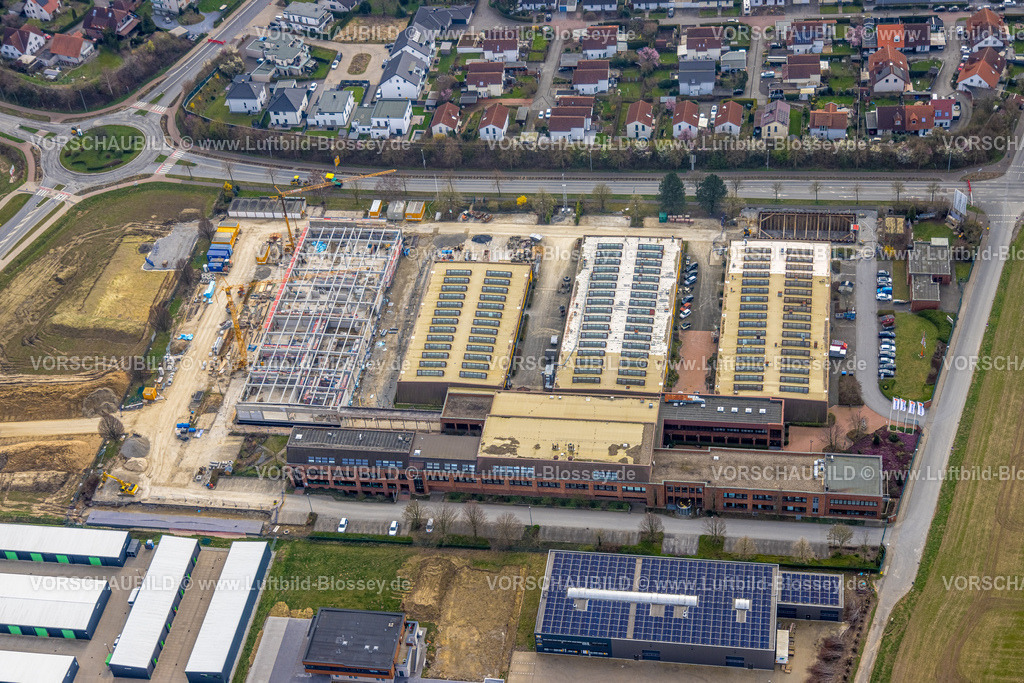 Soest240307267 | Luftbild, BBZ Berufsbildungszentrum Hellweg-Lippe e.V., Haus des Handwerks, Baustelle mit Neubau, Soest, Soester Börde, Nordrhein-Westfalen, Deutschland