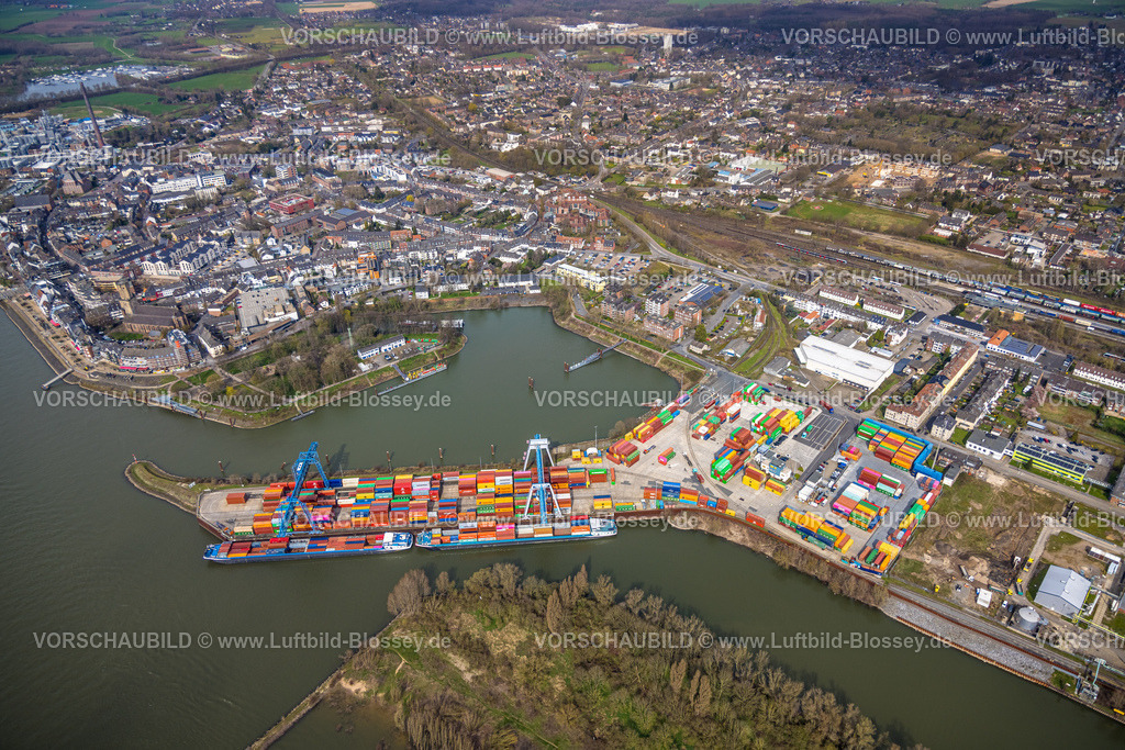 Emmerich230300300 | Luftbild, Hafen Emmerich, Löwenberger Landwehr, Container Terminal, Emmerich, Emmerich am Rhein, Niederrhein, Nordrhein-Westfalen, Deutschland