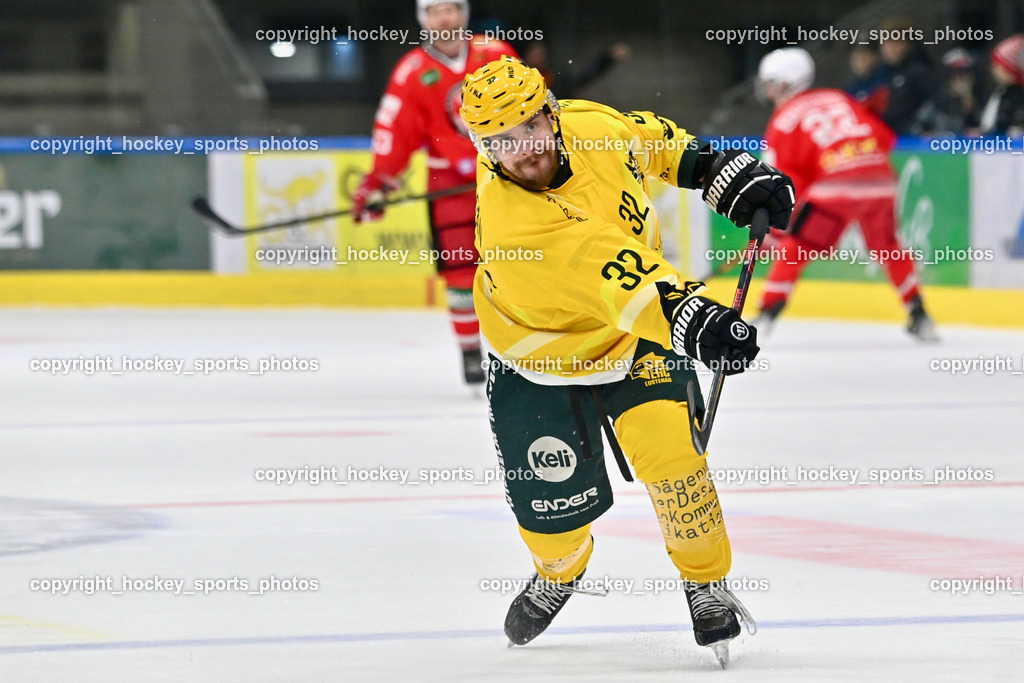 KSV KÄNGURUS vs. EHC Lustenau | #32 Stefan Daniel EHC Lustenau, KSV KÄNGURUS vs. EHC Lustenau, KSV KÄNGURUS vs. EHC Lustenau am 14.03.2026 in Kapfenberg (Sportzentrum Kapfenberg), Austria, (Photo by Bernd Stefan)
