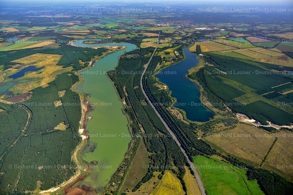 Schönfelder- Lichtenauer See | BRAUNSBEDRA 08.09.2021 Rekultivierung der ehemaligen Tagebau - Fläche an den Uferbereichen des Sees " Geiseltalsee " in Braunsbedra im Bundesland Sachsen-Anhalt, Deutschland. // Open pit re cultivation on the shores of the lake " Geiseltalsee " in Braunsbedra in the state Saxony-Anhalt, Germany. Foto: Gerhard Launer