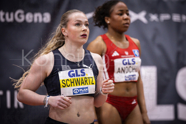 Deutsche Leichtathletik-Hallenmeisterschaften; Dortmund, 28.02.2026 | Philina Schwartz (Berlin Athletics Capital Club, 53); Deutsche Leichtathletik-Hallenmeisterschaften am 28.02.2026 in der Helmut-Körnig-Halle in Dortmund. 