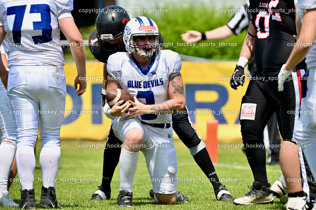 Carinthian Lions vs. Cineplexx Blue Devils | Carinthian Lions vs. Cineplexx Blue Devils, Carinthian Lions vs. Cineplexx Blue Devils am 09.06.2025 in Klagenfurt (ASV Sportplatz), Austria, (Photo by Bernd Stefan)