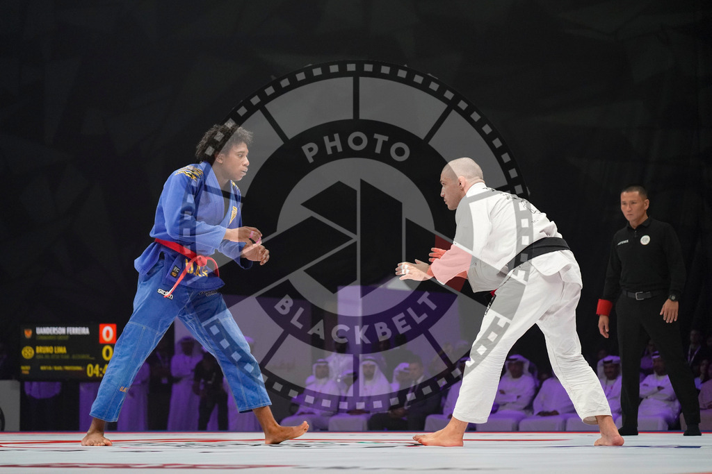 20231110PBB2385 | Fighters compete during the AJP World Professional Championship blackbelt finals in the Mubadala Arena in Abu Dhabi, Arab United Emirates, on November 10, 2023.