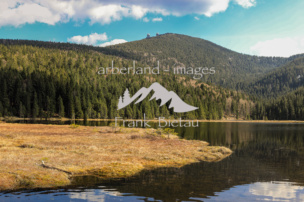OE7A4522-Pano | der kleine Arbersee, hinten der Gipfel des Großen Arber