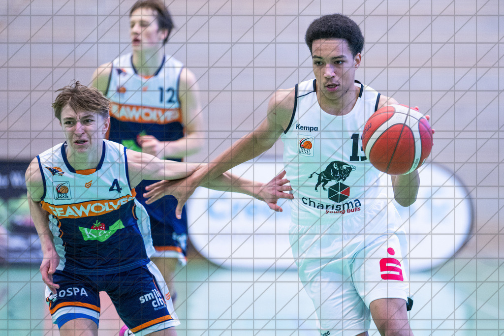 JBBL 24/25 | 19.01.2025 | Charisma Young Bulls vs. Rostock Seawolves | JBBL 24/25 | 19.01.2025 | Charisma Young Bulls vs. Rostock Seawolves - - - - - CREDIT, www.bullenfotos.de, Martin König, Hörner Weg 40, D-49078 Osnabrück, +4917663732967, Nutzung und Weitergabe nur zu den vereinbarten Zwecken. Presseanfragen an Urheber. Alle Rechte beim Urheber. - - - - - - Realisiert mit Pictrs.com