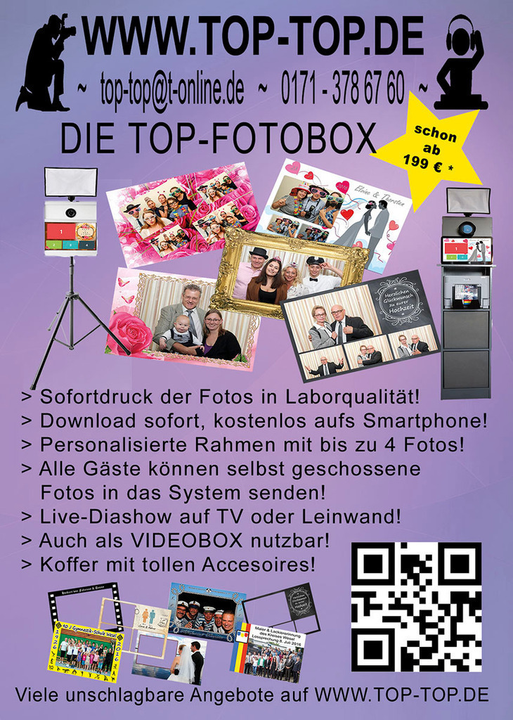 top-top.de-250601-144 | Foto, Video, Fotografie, Videografie, Fotobox, DJ, Discjockey, Musik, Musikbox, Veranstaltung, Photobooth, Amazon, Ebay, Buchtipp, Bestseller, Autor, Verlag, Buch, Wesel, Hamminkeln, NRW, Dinslaken, Rees, Drohne, Hochzeit, Party, Fotobox, Wesel, Fotograf