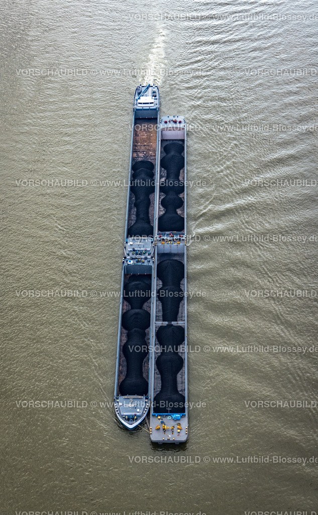 Reess220805186Rheinniedrigwasser | Luftbild, eingeschränkte Beladung der Frachtschiffe auf dem Rhein wegen Niedrigwasser, Niedrigwasser des Rheins und Frachtschiffe auf dem Rhein bei Rees,  , Rees, Niederrhein, Nordrhein-Westfalen, Deutschland