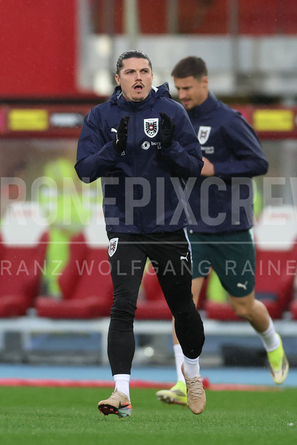 Austria vs Ghana – International Football Match    | VIENNA, AUSTRIA, 27.MAR.26 - SOCCER - OEFB international test match, Austria vs Ghana. The image shows Marcel Sabitzer (AUT) during warm up.
