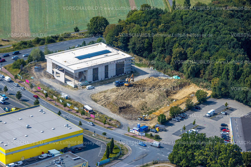 Hamm220809975Rhynern | Luftbild, Baugebiet mit Neubau Mensing Galerie an der Werler Straße Ecke Unnaer Straße, Rhynern, Hamm, Ruhrgebiet, Nordrhein-Westfalen, Deutschland