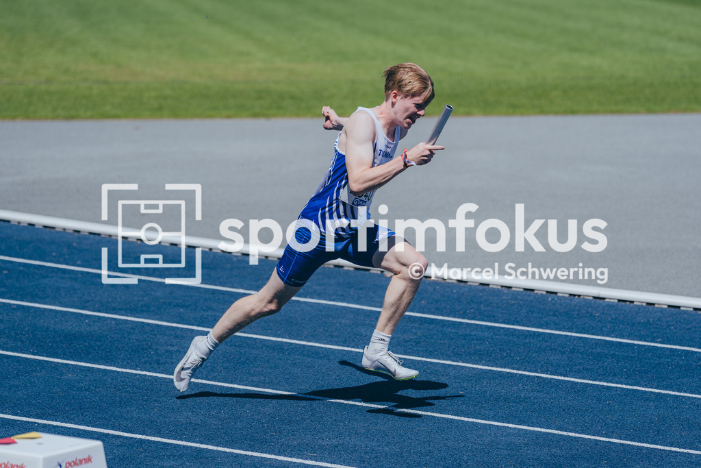 Deutsche Meisterschaften U20 / U16 2026 | Paul Diedrich, TuS Köln rrh., 1040, 4x100-Meter-Staffel, Deutsche Meisterschaften der U20 &amp; U16 2026, Lohrheidestadion Bochum-Wattenscheid, 10.07.2026. Foto: Marcel Schwering / sportimfokus - Realisiert mit Pictrs.com